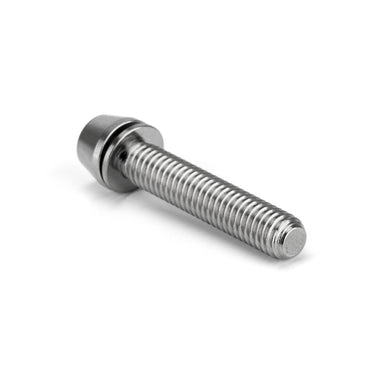 HEL M6 x 18mm Titanium Caliper Mounting Bolt w/ Washer - Silver