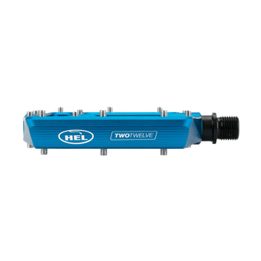 HEL x Carder TwoTwelve Billet Flat Pedals - Azure Blue