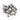 HEL M5 x 10mm Titanium Low-Profile Rotor Mounting Bolt Pack (12) - Silver