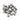 HEL M5 x 10mm Titanium Low-Profile Rotor Mounting Bolt Pack (12) - Silver
