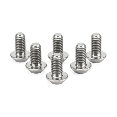 HEL M5 x 10mm Titanium Low-Profile Rotor Mounting Bolt Pack (12) - Silver