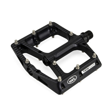HEL x Carder TenFour Billet Flat Pedals - Stealth Black