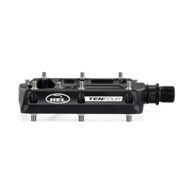 HEL x Carder TenFour Billet Flat Pedals - Stealth Black