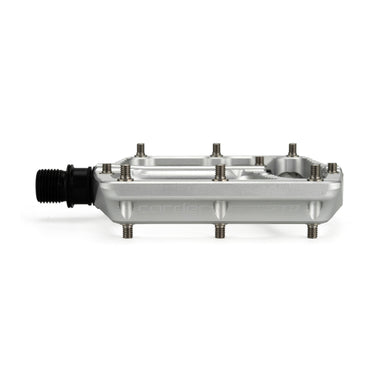 HEL x Carder TenFour Billet Flat Pedals - Hyper Silver