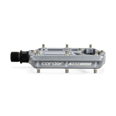 HEL x Carder TenFour Billet Flat Pedals - Vapour Grey