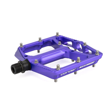 HEL x Carder TenFour Billet Flat Pedals - Plasma Purple