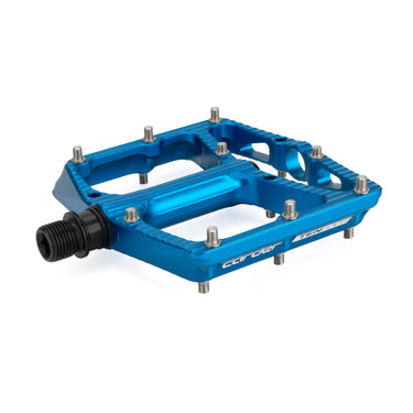 HEL x Carder TenFour Billet Flat Pedals - Azure Blue